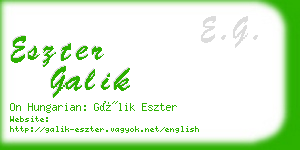 eszter galik business card